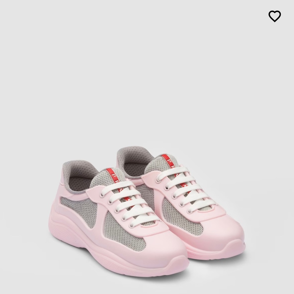 Prada America's Cup Soft rubber and bike fabric sneakers
